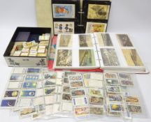 Collection of postcards including topographical, comical, ethnic etc in two ring binder albums,
