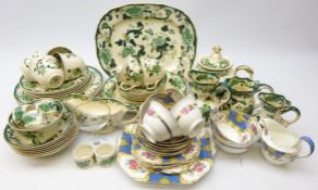 Mason's Chartreuse six setting dinner and tea service,