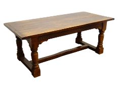 17th century style oak Refectory table,