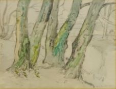 David R Anderson (British 1884-1976): 'Above Ben Rhydding ', watercolour signed,