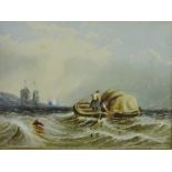 Richard Beatty (19th century): Hay Barge off the Coast,