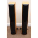 Pair Mission 774 cabinet speakers, cherry case, W18cm, H94cm,