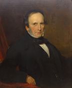 Joseph Francis Walker (British 1831-1906): Seated Portrait of a Gentleman,