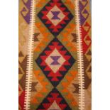 Choli Kelim wool vegetable dye runner,