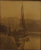Frank Meadow Sutcliffe (British 1853-1941): Whitby Harbour, original photograph,