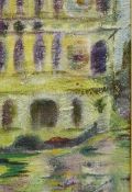 Venice, 20th century impressionist oil on linen unsigned 12cm x 8.