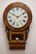 Victorian American drop dial wall clock,