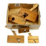 Five miniature boxwood planes G