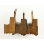 Three moulders with interesting profiles by GRIFFITHS 2 3/16" wide,