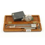 A Hygrometer by NEGRETTI & ZAMBRA and thickness gauge by ASHCROFT both in orig boxes G++