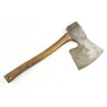 A rare little used wheelwright's R/H side axe by J.