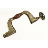 A little used Ultimatum brass framed ebony brace by Wm MARPLES with ivory ring in ebony head G++