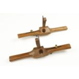 A pair of beech coachmaker's routers by GRIFFITHS G