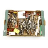 A quantity of hollow mortice chisels and other bits etc G