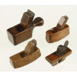 Four different miniature beech planes as illustrated the soles 1 1/2" to 3" G