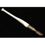 An ivory handled diamond tipped glass cutter F