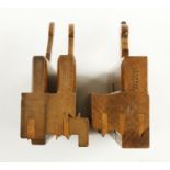 Three reed and guide moulding planes by GRIFFITHS with fences G+