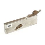 A 3/4" d/t steel rebate plane by SPIERS with replaced wedge G++