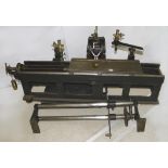 A large heavy steel 19C linear dividing engine with attachments as illustrated.