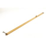 A 50" boxwood and brass cooper's head rod by DRING & FAGE London Customs & Excise DF 139