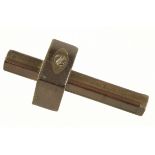 An unusually small brass faced rosewood mortice gauge 5 1/2" o/a G