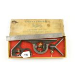 A little used engineers combination square by CHESTERMAN No 92 in orig card box G++