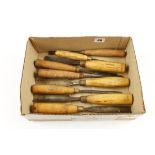 Ten carving tools G