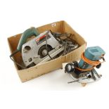 A BOSCH circular saw and a B & D router (PAT tested) G