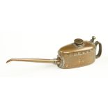 A miniature KAYE'S copper oilcan 1 1/2" x 3/4" by MECCANO G+