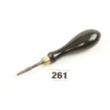 A quality 5" gun case turnscrew with ebony handle G++