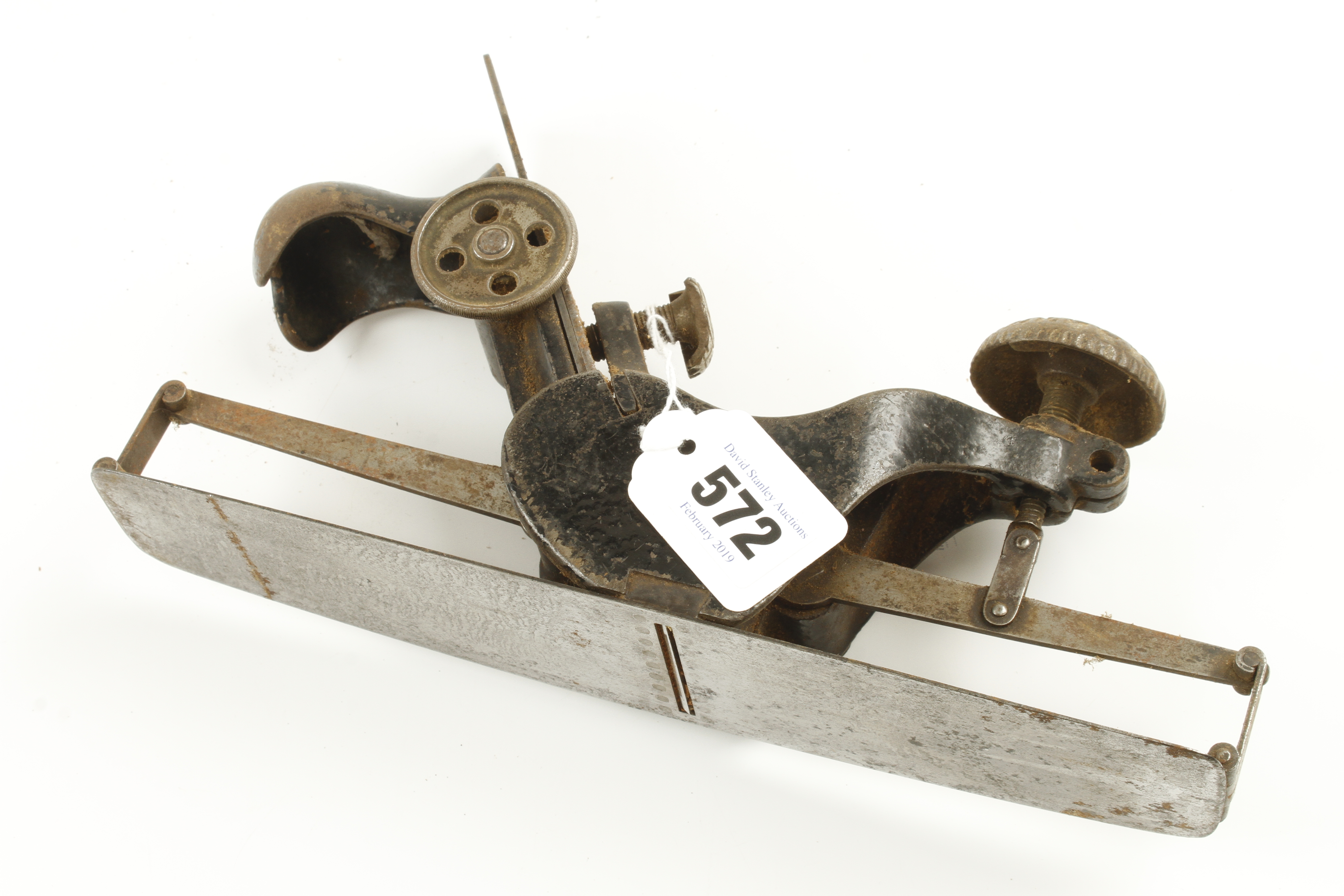 A USA STANLEY No 113 circular plane with side wheel adjuster. - Image 2 of 2