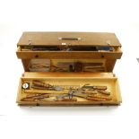 Two tool boxes with two drawers in each and various tools G+