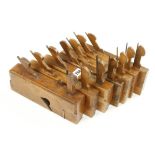 Seven dado planes by GRIFFITHS including one 1 1/4" wide G