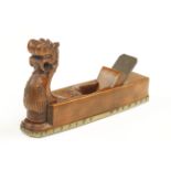 A very fine miniature boxwood copy of the famous "Dragon" plane by DAVID BROOKSHAW 6 1/4" x 1 3/8"