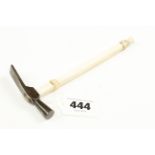 A clock makers hammer with ivory handle G+