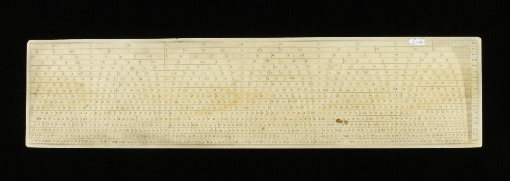 A rare large ivory scale rule 12" x 2 3/4" by A.ABRAHAM Liverpool (w. - Image 2 of 2