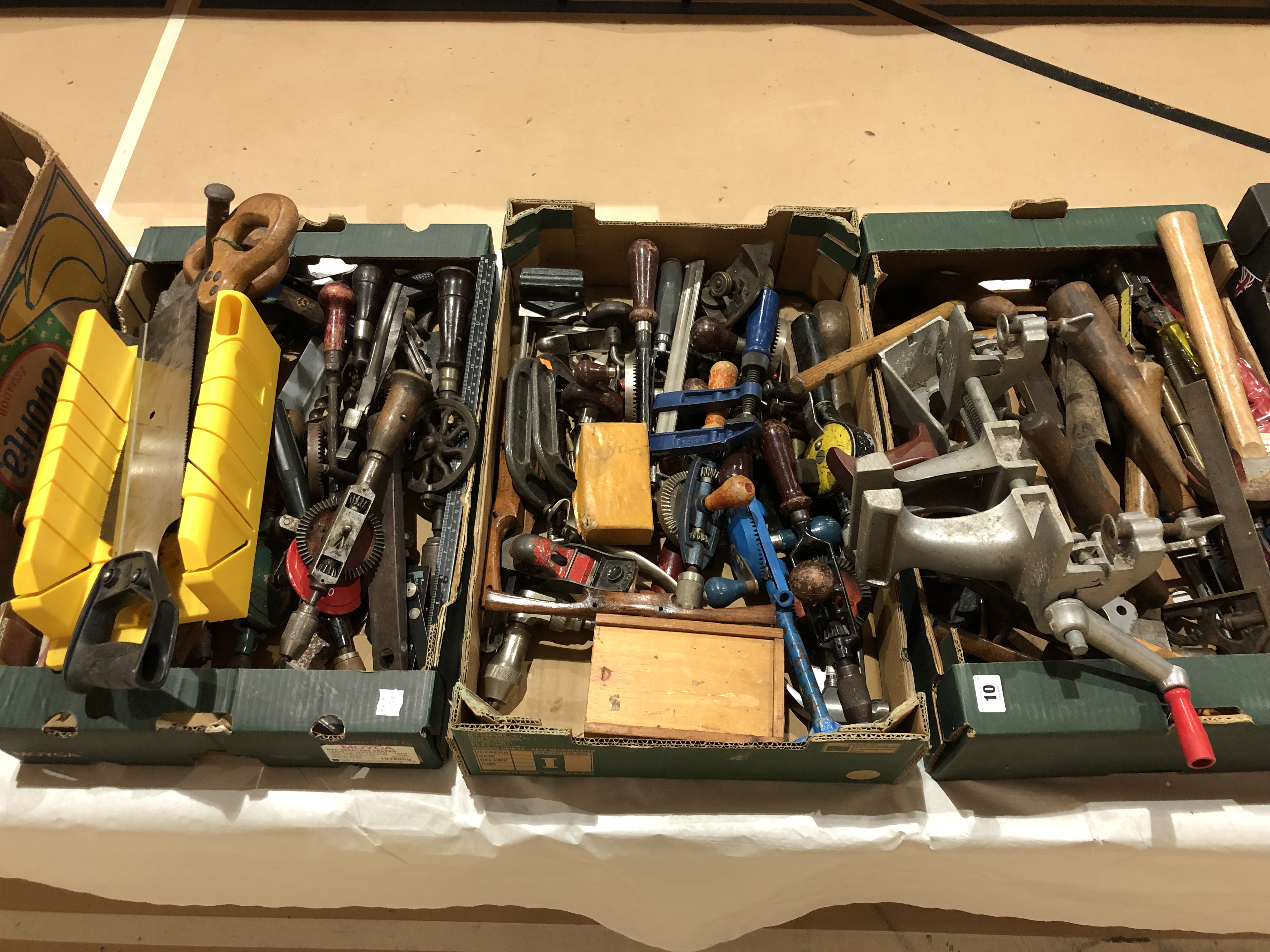 Three boxes of tools G