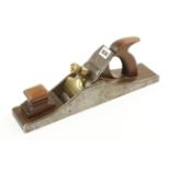 A 15" iron panel plane with brass lever crack to handle G