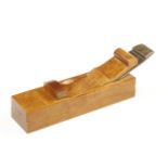 A superb recent miniature boxwood mitre plane by BILL CARTER 6" x 1 1/2" with boxwood mouth