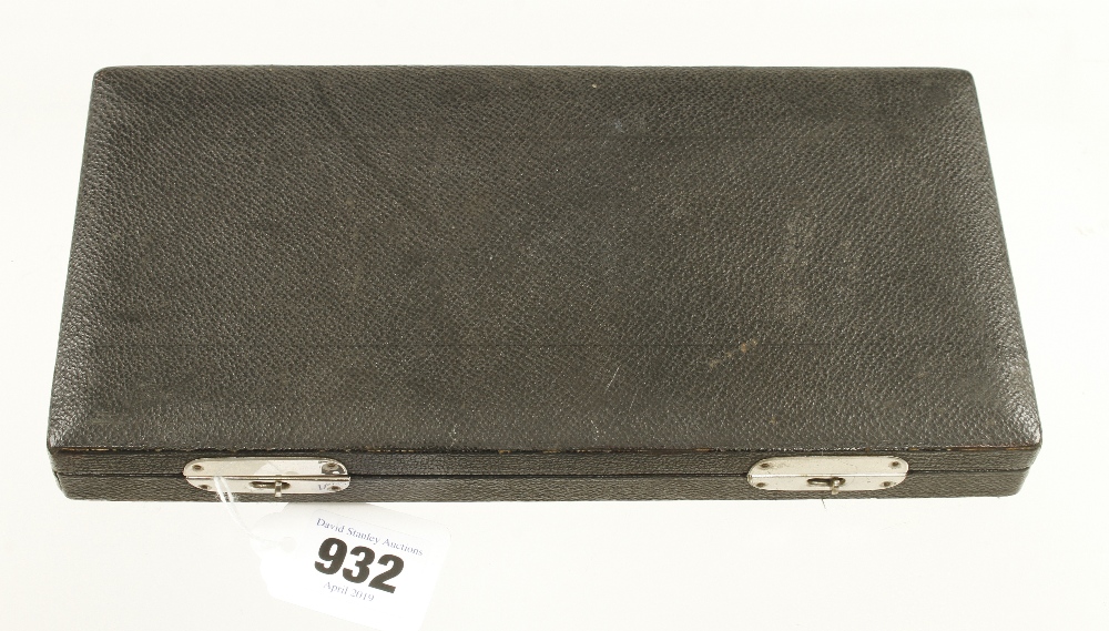 A probably unused drawing set by ALEXANDER Philadelphia in green baize fitted case F - Image 2 of 2