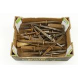 34 unhandled mortice chisels G