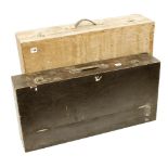Two old joiners carrying cases G-