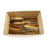 14 carving tools by SJ ADDIS with W.