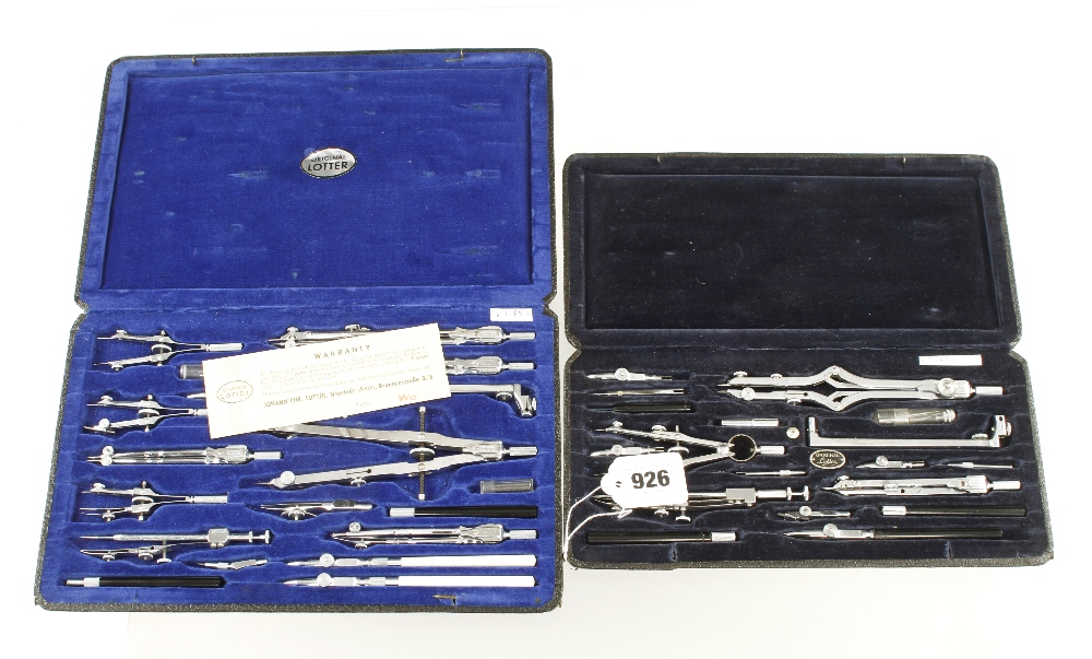 Two comprehensive drawing sets by LOTTER,