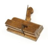 An unusual miniature bead and rebate plane by GRIFFITHS 5" x 1 1/2" the iron at cabinet pitch G+