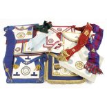 20 Masonic aprons,