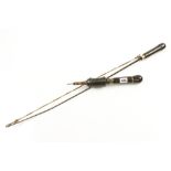 An ebony and brass Buck type bow drill with bow G+