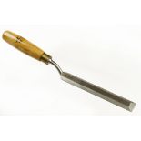 A 1 1/4" cranked bevel edge paring chisel by MARPLES with boxwood handle G++