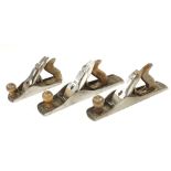 Three English STANLEY bench planes 4,