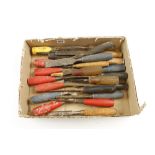 22 chisels with plastic handles G-